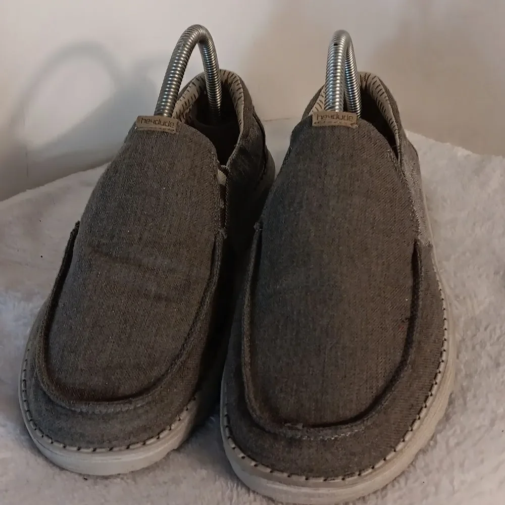 Hey Dude Gray Casual Slip-On Shoes